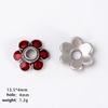 20 Stück/Los Emaille Blumenperlenkappen Für Schmuckherstellung Zubehör Ethnische Vintage Accessoires DIY Armbänder Fußkettchen Bohemian Materialien