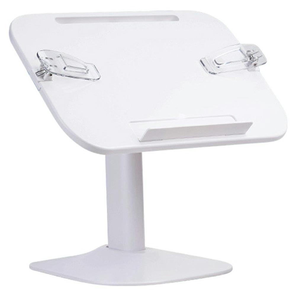 

Дитяча підставка для читання книги Багатофункціональна телескопічна з регульованим кутом Настільна підлогова ABS підставка для читання White