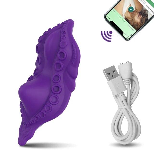 Clitoris Stimulator APP Bluetooth Vibrator Female Wireless Remote Control Massager Sex Toys for Women 's Panties Adult Goods