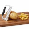 Rustproof Wavy Potato Cutter Non-slip Handle Crinkle Cutter Wavy French Fries Cutter  Vegetable