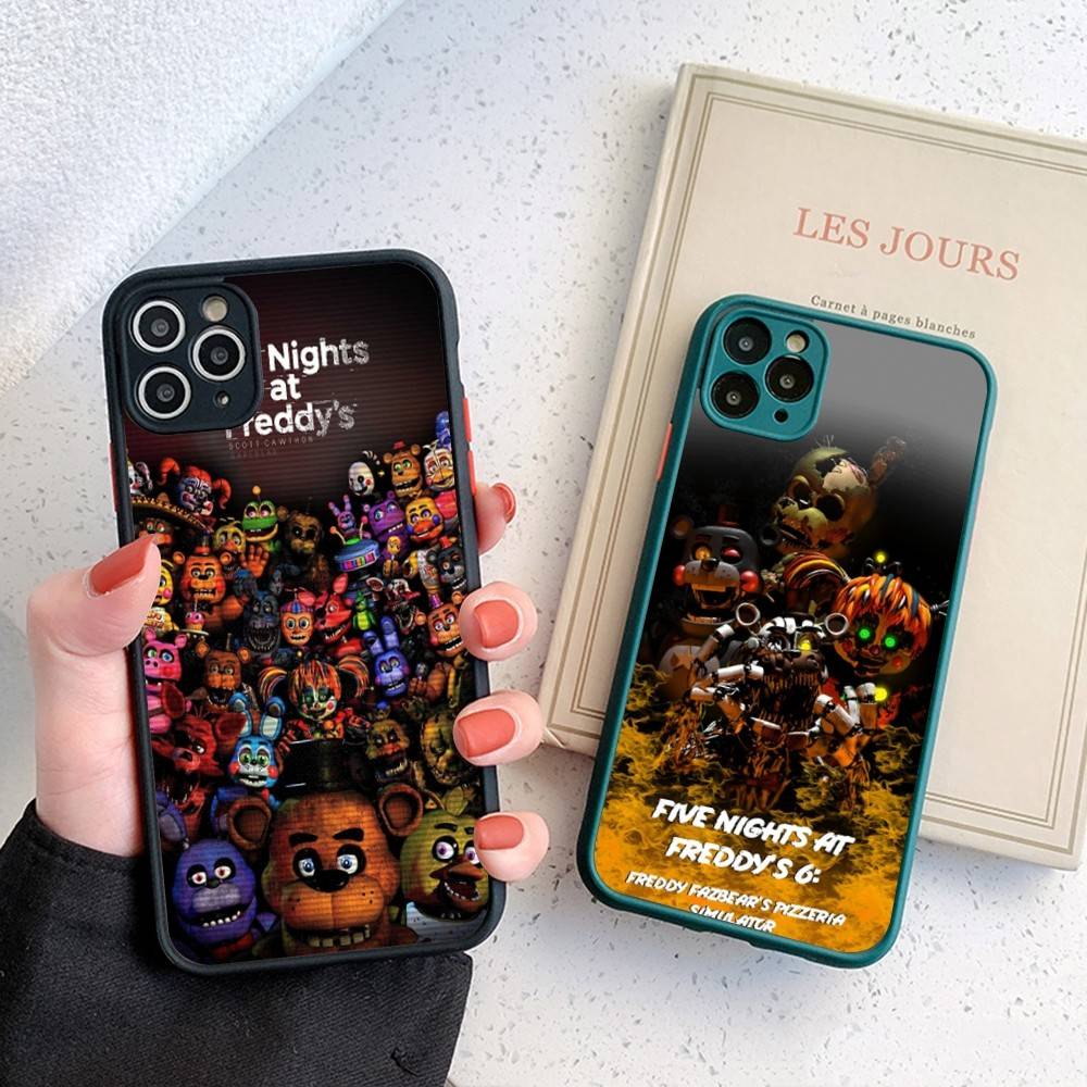 F-FNAF Five-nights-At-Freddys Phone Case For iPhone 16 15 14 11 12 13 Pro Max Plus 12 XS Max Back Cover Matte Case