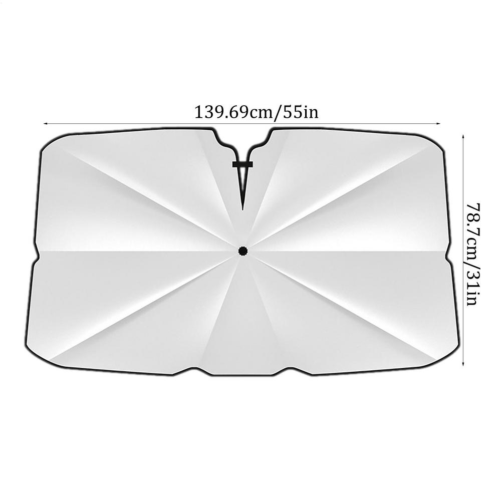 Foldable Car Windshield Sun Shade Umbrella Bendable Handle Front Window Sun UV Block Car Front Window Heat Insulation Protection