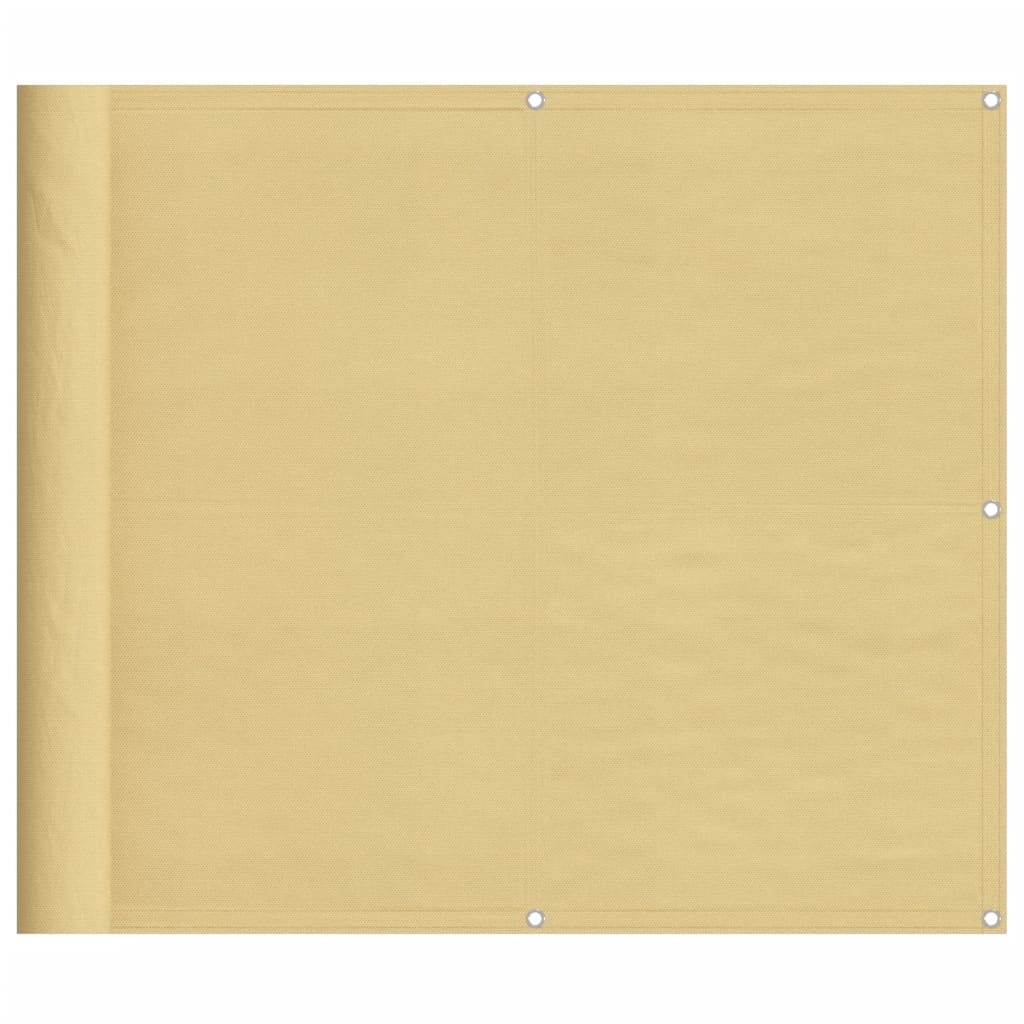Vidaxl Balcony Screen, Sand, 90X400 Cm, 100% Oxford Polyester