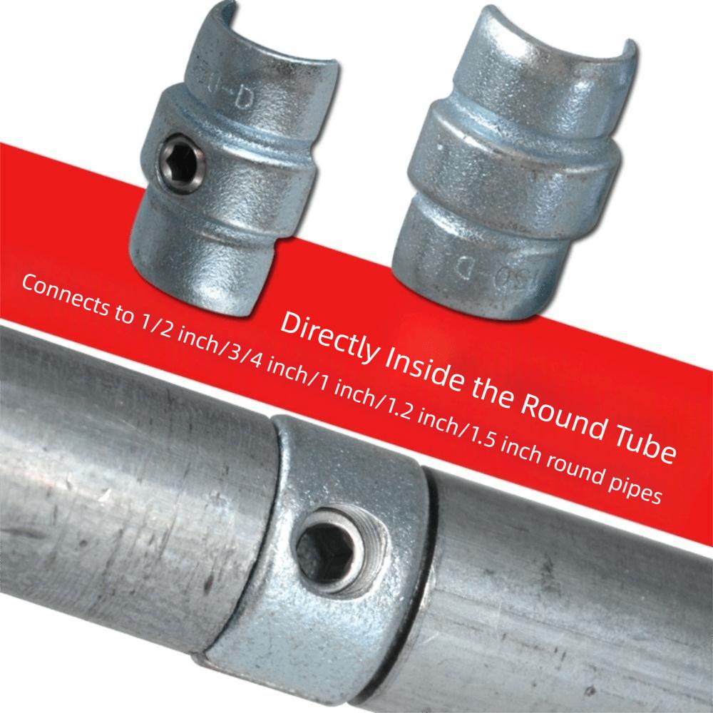 cast iron Steel pipe connectors No welding required Extension Steel pipe inner joint Extend connector Directly inside