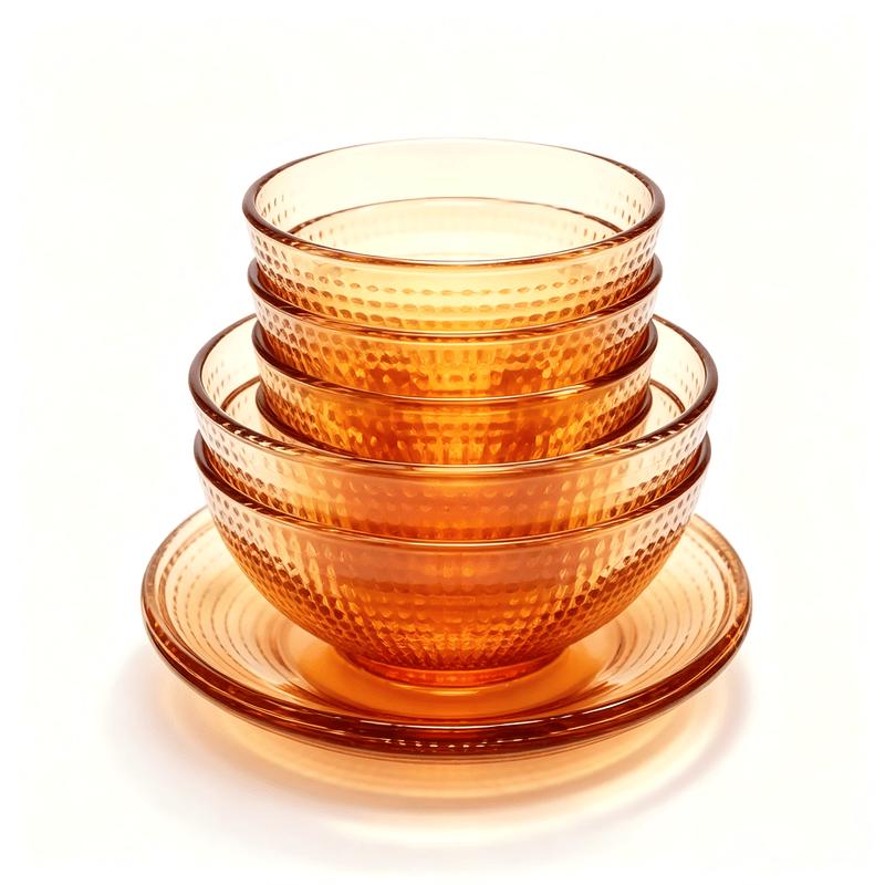 TAYOHYA Amber Galaxy 8-Piece Dinnerware Set