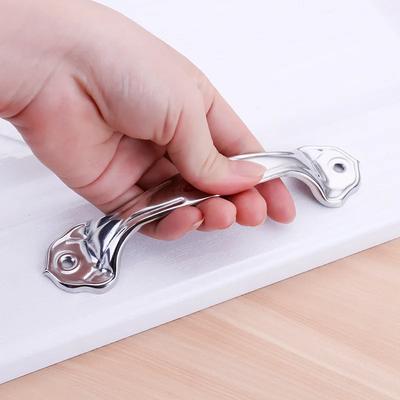 Flower Lace Handle Drawer Handle Window Door Stainless Steel Surface Mounted Handle Wardrobe Kitchen Toolbox Small