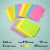 (15 Pack) Lined Sticky Notes 4x6 in Post Ruled Stickies Super Sticking Power Memo Pads, Bright Colors Big Sticky Notes with Lines Self-Stick Note Pad