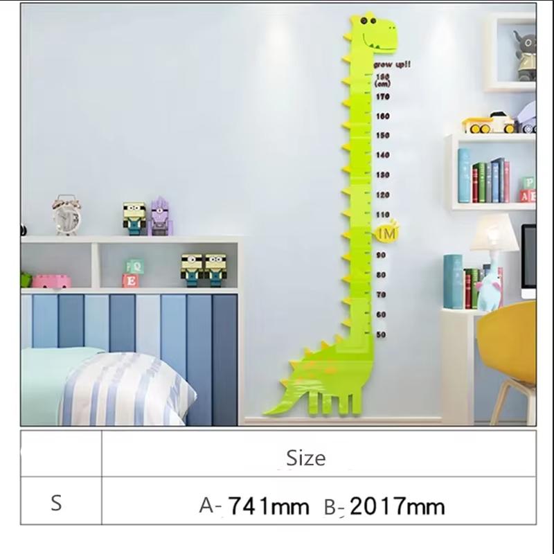 Family Version Of Children's Height Wall Stickers Waterproof Acrylic Wall Sticker Kindergarten Wall Sticker Decoration