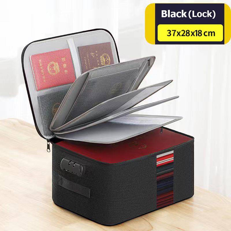 

Сумка-папка большой вместимости, сумка для хранения документов, многослойный портфель с паролем, органайзер-папка, аксессуары, принадлежности