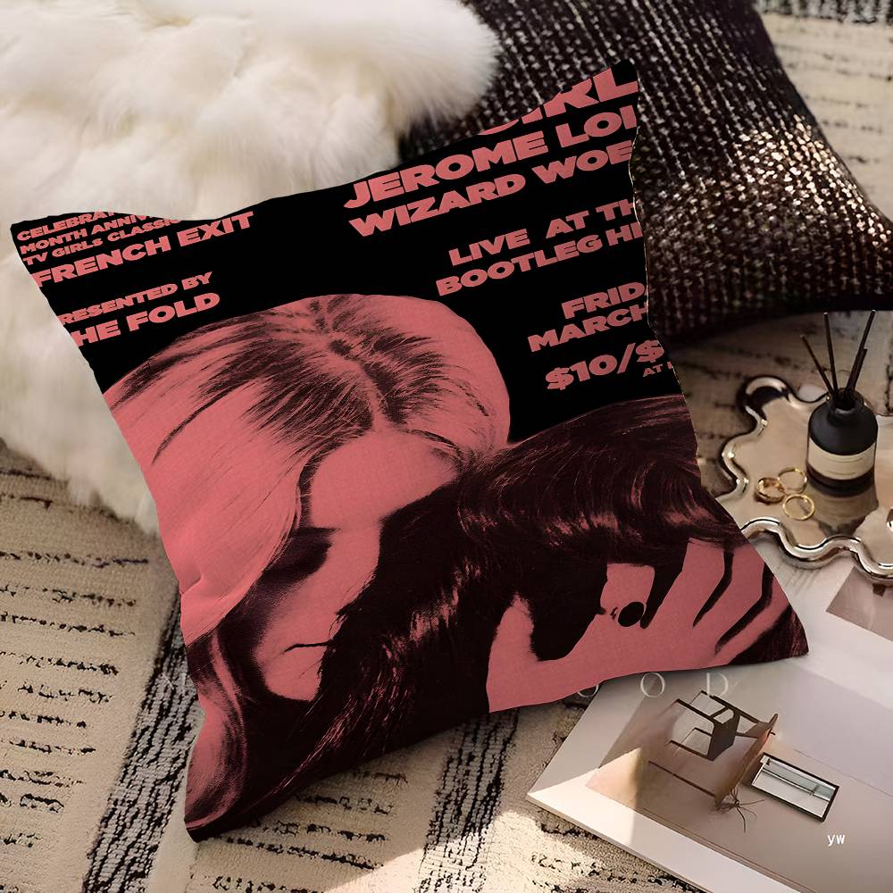 T-Tv Girl Who Really Cares Cushion Cover Decorative Pillow Sofa Home Decor Case Pillow Cases