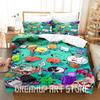 3D-Druck BFDI Inanimate Insanity Bettwäsche-Set Einzelbett Twin Full Queen King Size Bettwäsche-Set Schlafzimmer für Erwachsene Bettbezug-Sets Anime Bett