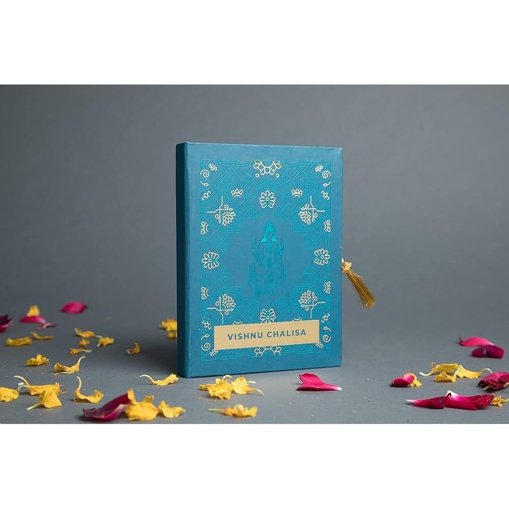 Vishnu Chalisa Pocket Book Hardcover Language Hindi - English UKN77