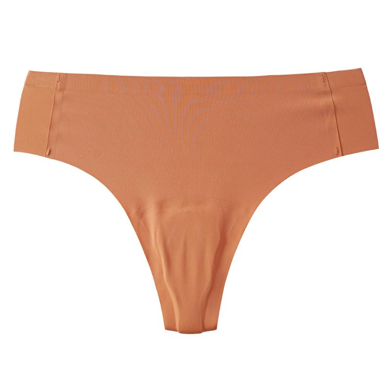 

CINOON Sexy Women s Ice Silk Thongs Low-Waisted Breathable Sport G-string Female Seamless Yoga Quick-Drying Briefs XXL