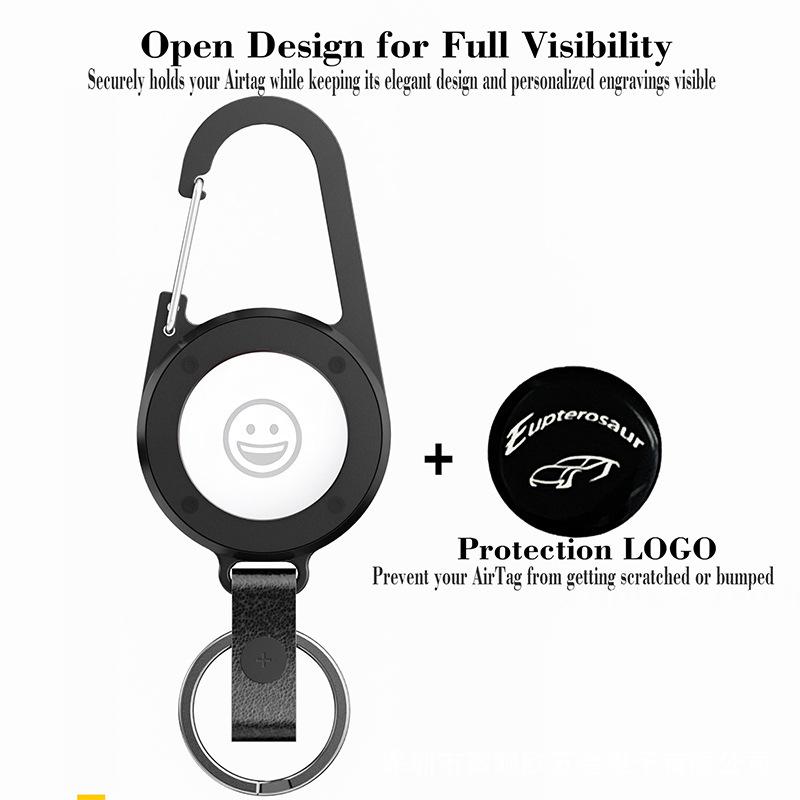 Outdoor Climbing Buckle with Apple AirTag Holder for Phone Tracking