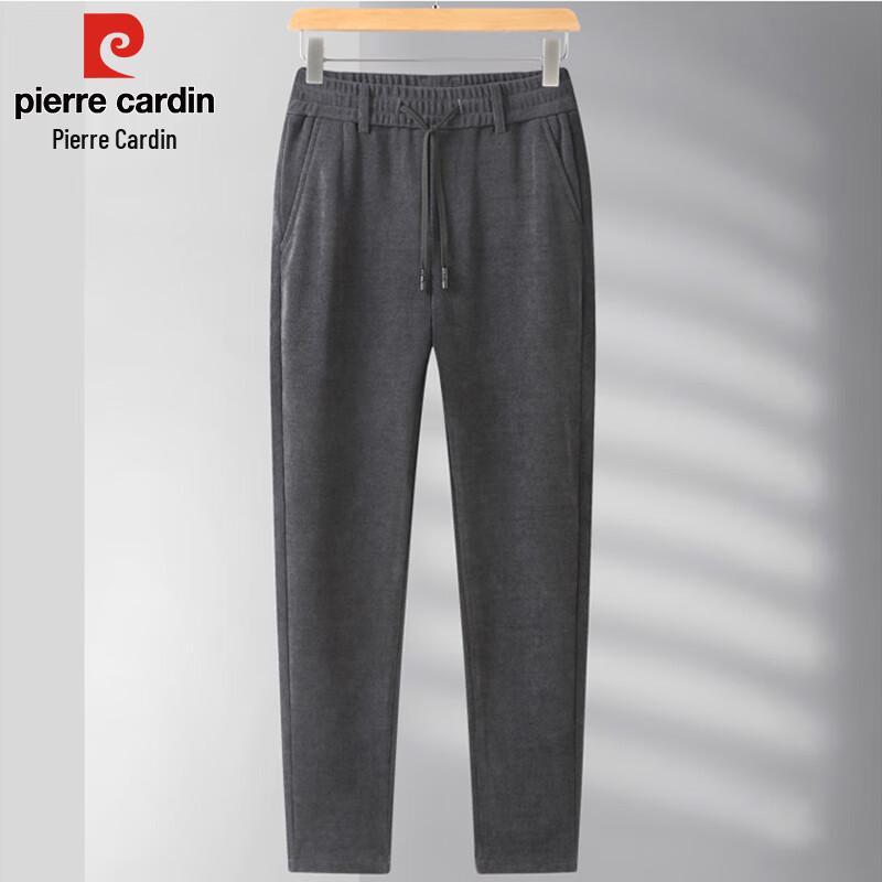 Pierre Cardin Men's Thickened Warm Corduroy Loose Straight-Leg Casual Pants