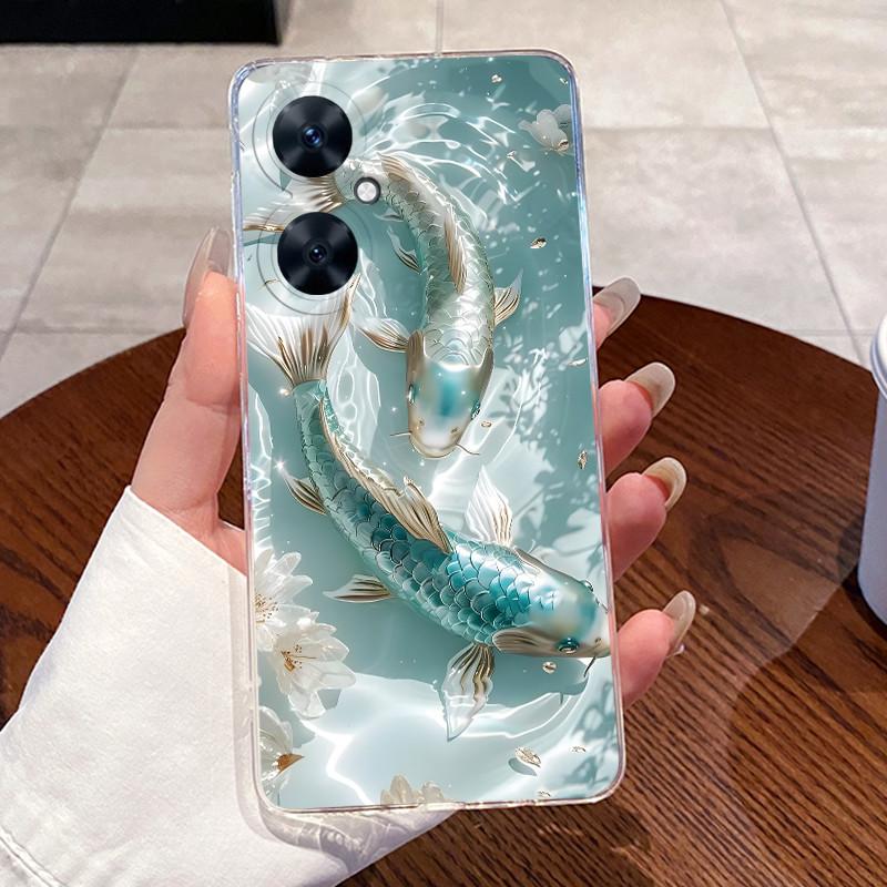 For Huawei nova 11i Case Luxury Heart Rabbit Silicone Soft Slim Clear TPU Back Cover For Huawei Nova11i MAO-LX9 MAO-LX9N Casing