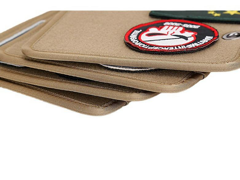 Velcro Tactical Patch Display Board - Military Fan Armband and Storage Organizer