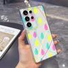 Colorful Raindrops and Lines Phone Case for Samsung Galaxy S26 S25 S24 S23 S22 S21 S20 FE Plus Lucency TPU Protection Cover