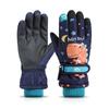 Kids' Waterproof Ski Gloves - Fleece Lined, Thickened Cotton for Winter Play