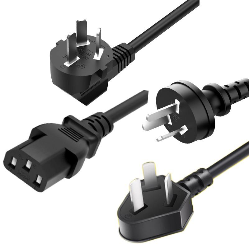 CCC Certified Pure Copper C13 Power Cord with 3-Core Plug