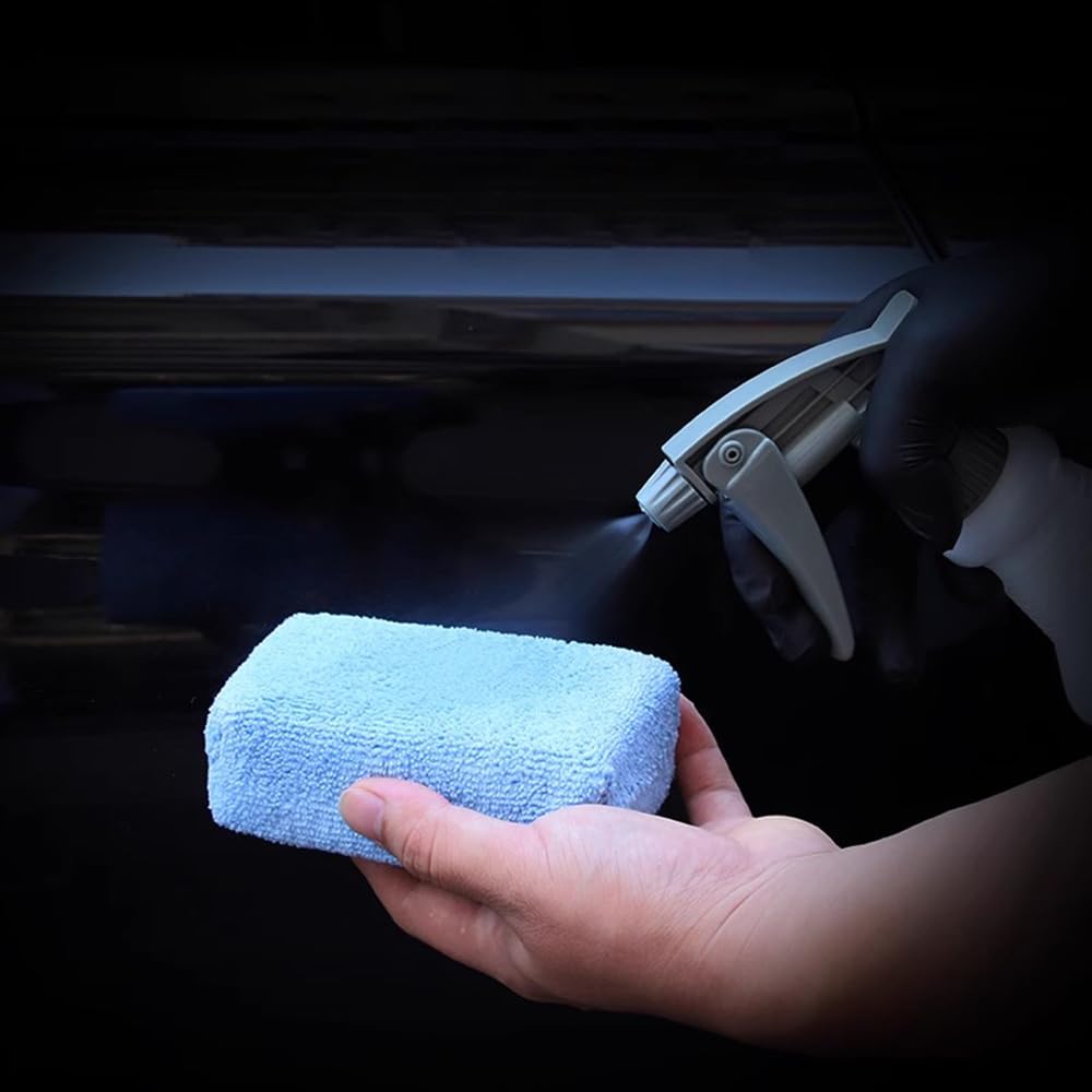 PrimeBlis Car Wash Wax Polishing Sponge Absorbent Scratch for Car Washing and Household Use Light Sponges, Sponges, 6-Piece Set, Pads, Buffs,