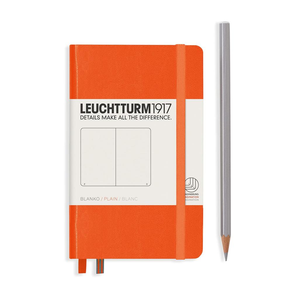 Leuchtturm A6 Notebook, Plain Orange, 342932, Officially Imported