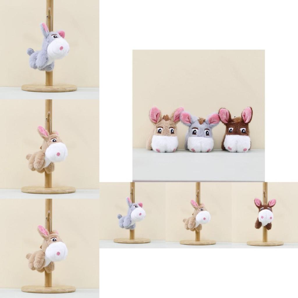 Adorable Plush Donkey Keychain Soft Animal Toy For Cute Bag Accessories And Gifts