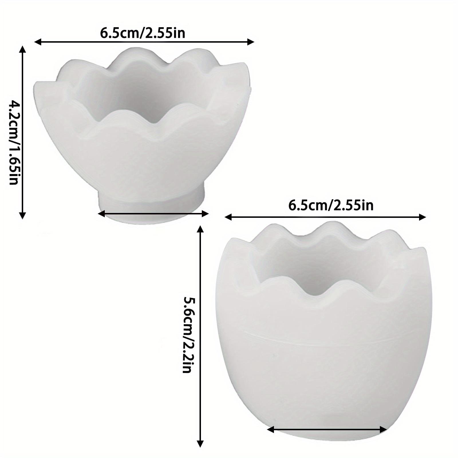 

2 шт. форма из смолы в виде яйца с крышкой, пасхальная силиконовая форма для эпоксидной смолы, форма для подставки для украшений, сделай сам, художественное ремесло, домашние пасхальные украшения