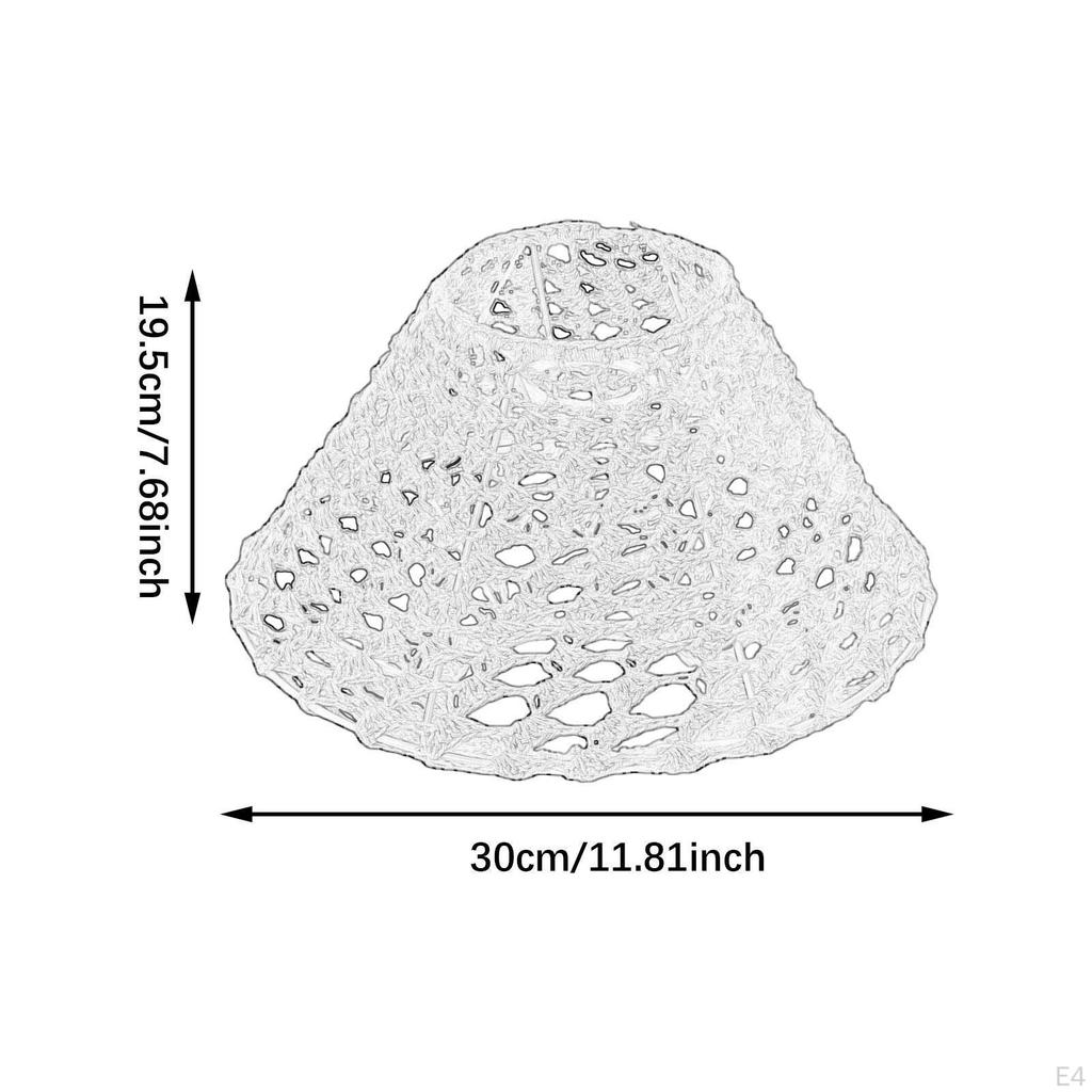 Handgefertigter Seillampenschirm für Tisch- und Deckenleuchten