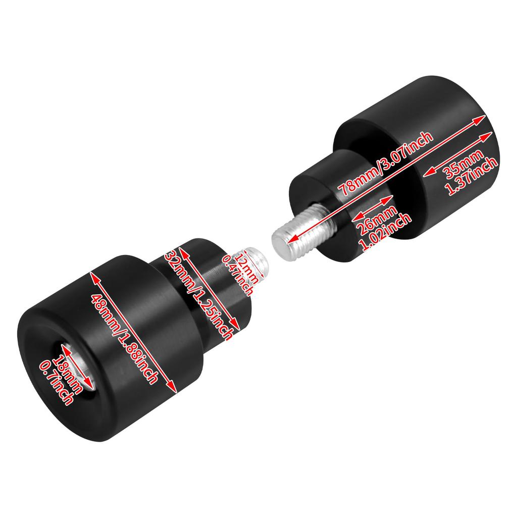 HDBUBALUS Ochranný rám motocyklu M12 Ochrana motoru Nárazuvzdorná Ochrana motocyklu 12MM