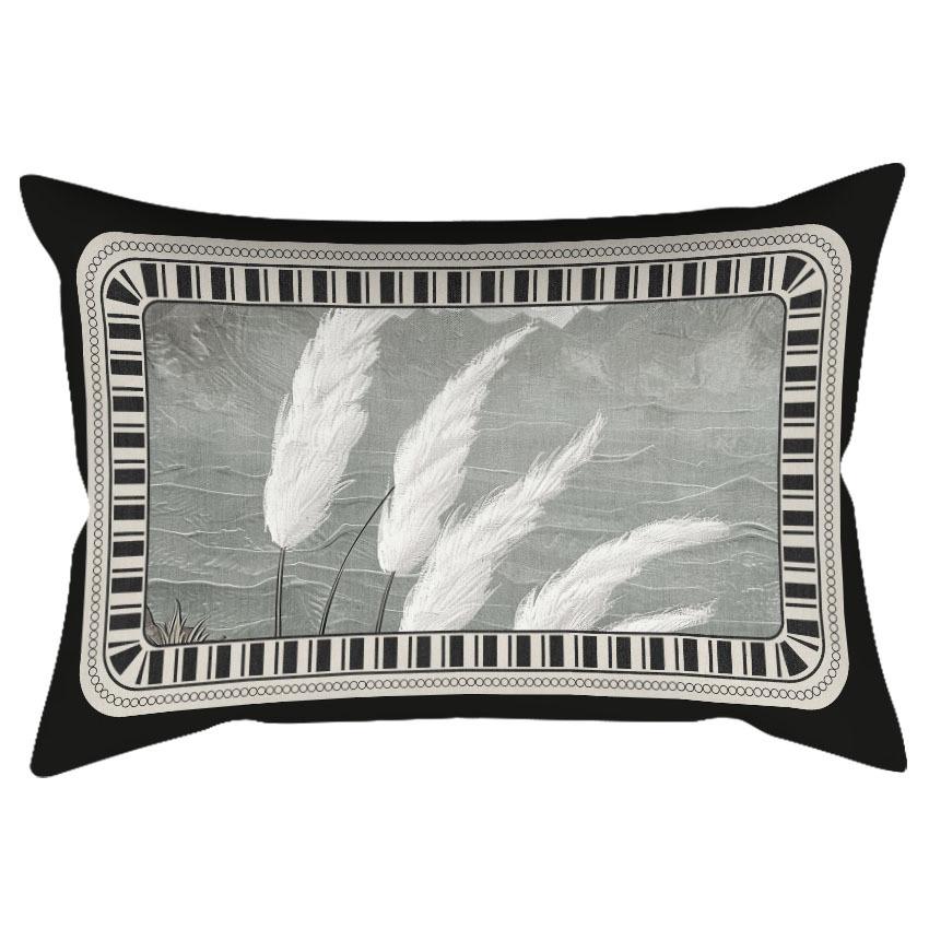 

Ретро Сосновый Шар Свет Роскошный Магнолия Американская Вышивка Гостиная Бархатная Подушка для Дивана Спальня Комната-Модель Китайская Подушка 30 * 50Cm