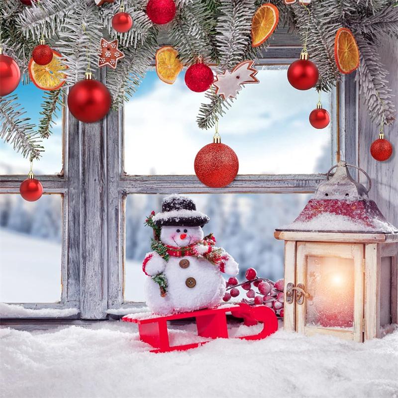 101Pcs Christmas Balls Christmas Tree Ornaments Top Star Xmas Hanging Tree Pendants Home Party Xmas Tree Decor  Year Gifts