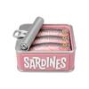 Cute Design Sardine Clicker Press Sound Device Sardine Tin Decompression Toy  Bag Accessory