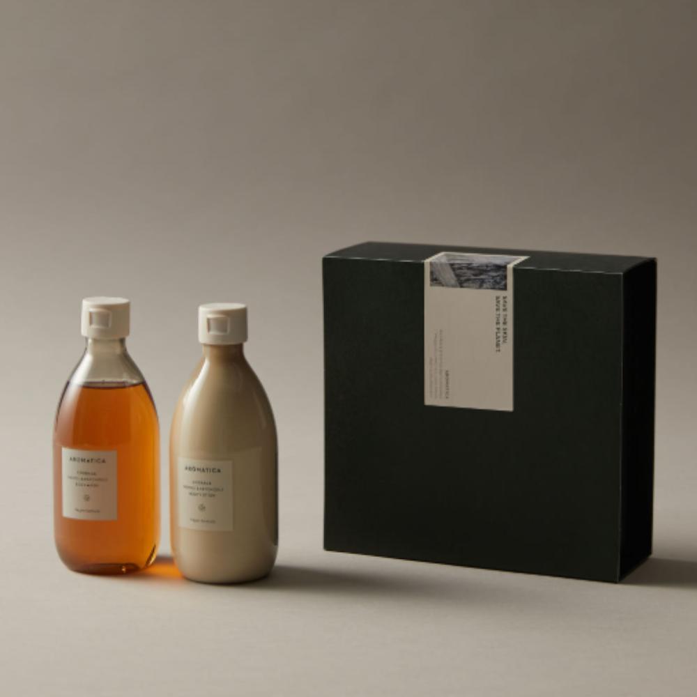 AROMATICA Body Care Gift Set Body Wash 300ml & Body Lotion 300ml 2pcs Set Moisturizing & Refreshing Neroli Body Wash & Body Lotion