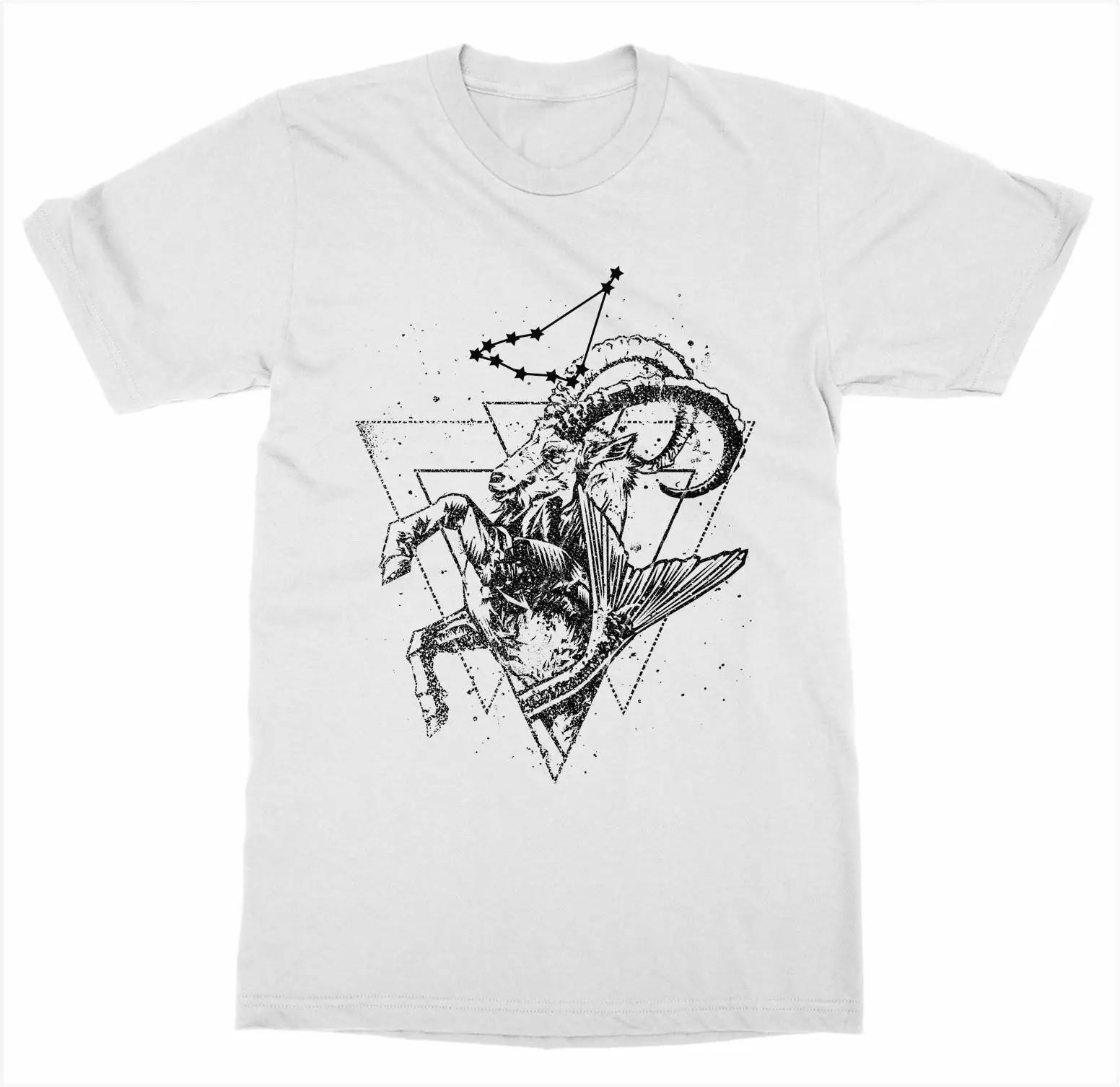 Horoscope Astrology Sign Zodiac Capricorn Birthday Gift Mens TShirt Summer Cotton Short Sleeve ONeck Unisex T Shirt New S3XL S