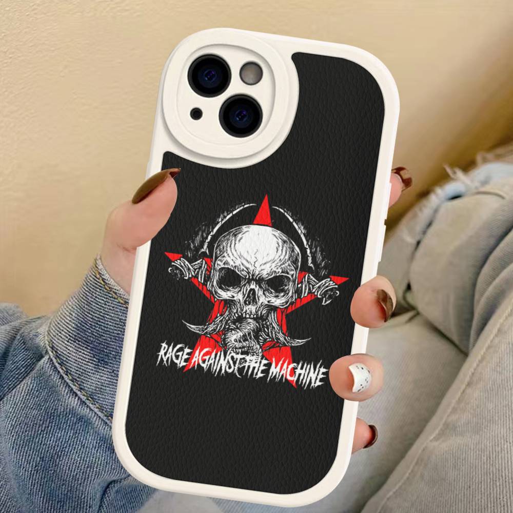R-Rage A-Against T-The M-Machine Band Phone Cover For IPhone 16 15 14 13 12 11 Pro Max Plus Leather Soft Case