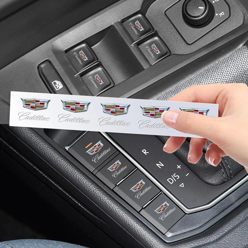CGLZ2 Car Logo Stickers Door Side Window Body Universal Decal for Cadillac ATS BLS CT4 CT6 CTS ESCALADE STS XLR XT4 XT5 XTS SLS