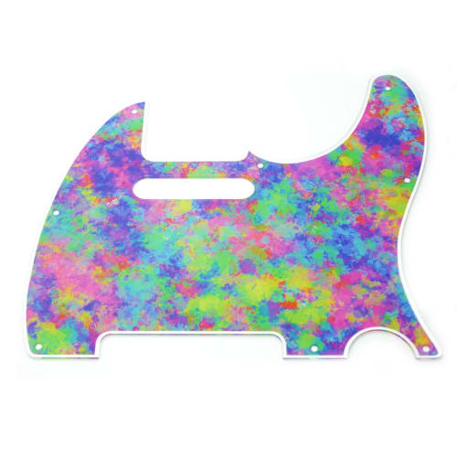 

SCORELAY PICKS Telecaster Pickguard [Colorful Paint Print] SC-GPL045 GREEN