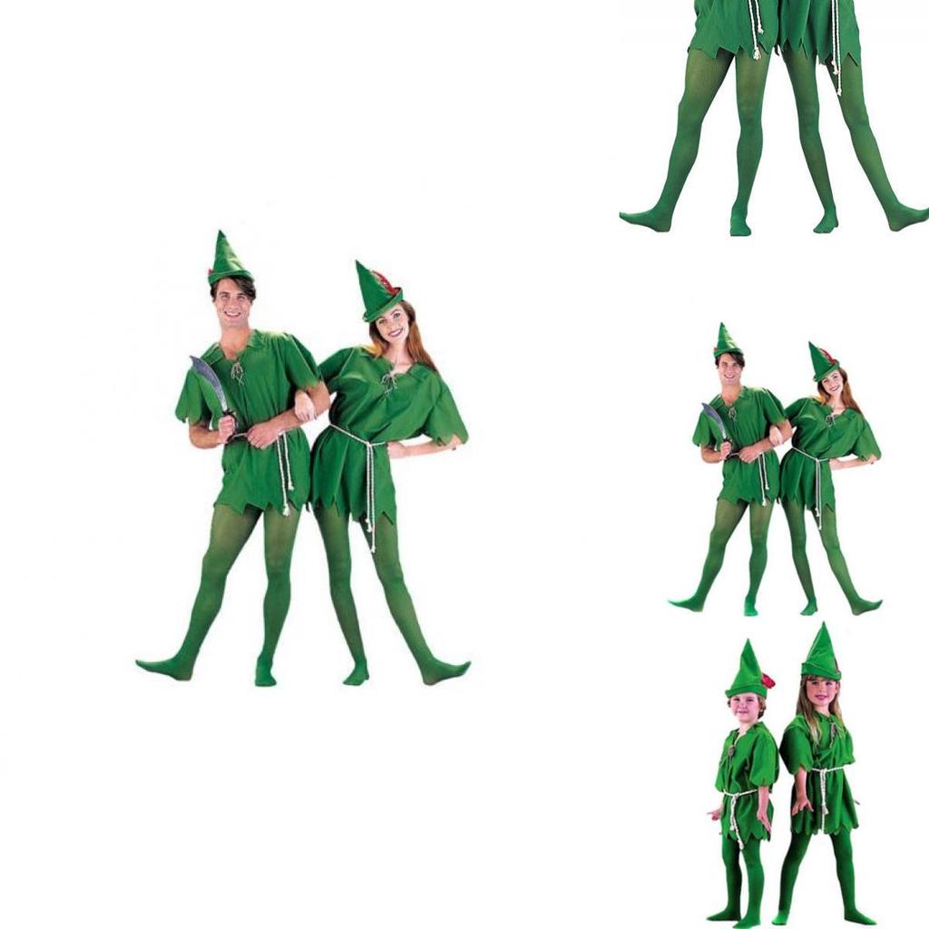 Disfraz de Cuento de Peter Pan Robin Hood de Calidad Premium para Hombre Mujer Unisex para Fiesta