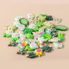 Mixed 10pcs Resin Colorful Heart Flower Animal Rainbow Charms for Earring Necklace Handmade Jewelry Making Accessories