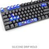 A74E-2 Set DIY Silicone Keycaps Resin Mold For Mechanical Keyboard Crystal Epoxy Molds For Cherry MX