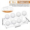 2Pcs Professional Golf Ball Organizer Acrylic Display Rack 8 Ball Storage Double Layer Golf Ball Display Stand Easy Use