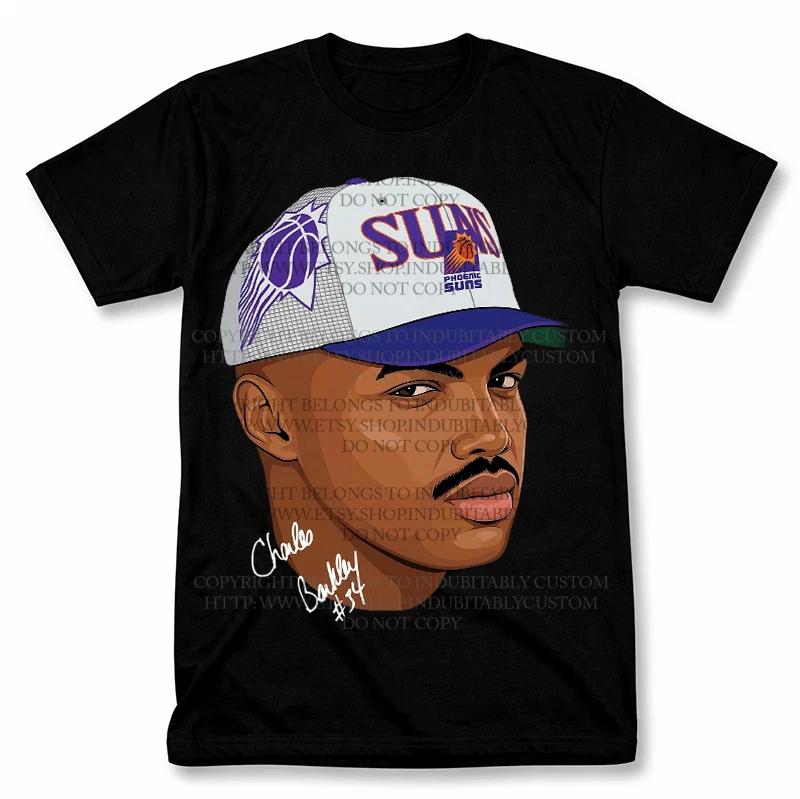 Charles Barkley Phoenix Suns Graphic T Shirt Vintage Style Basketball Fan Tee M