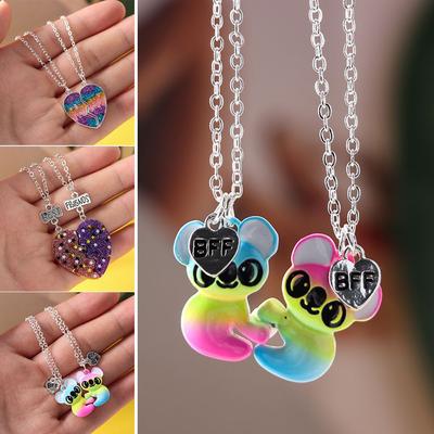 Trendy for Women Men Fashion Creative Friendship Necklace Gift Friendship Jewelry BFF Necklace