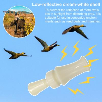 Outdoor Jagd Krähenruf Pfeife Tragbare Leichte Weiß Realistische Sound Truthahn Locator Ente Vogel Tier Anrufer Anziehen Pfeife