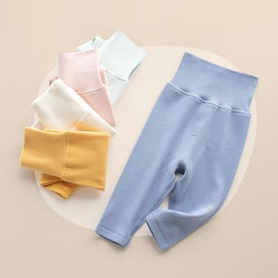 Unisex Baby Hochbund Warme Baumwoll-Leggings für Herbst/Winter