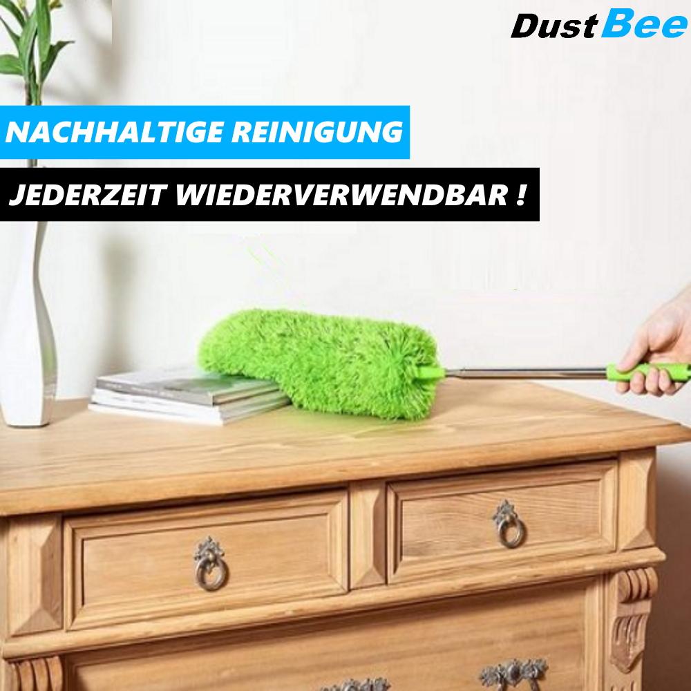DUSTBEE XXL Teleskop Staubwedel Mikrofaser waschbar 252cm lang ausziehbar