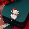Delicate Enameled Cats Face Brooch Alloy Crafted Accessory Kitten Enamel Badge For Shirts Jackets And Special Occasions