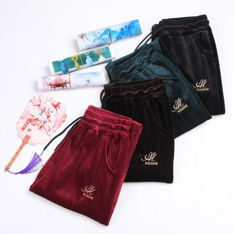 Medium and old pants women's loose Harlan pants women's radish pants thin mother pants women's new straight casual pants