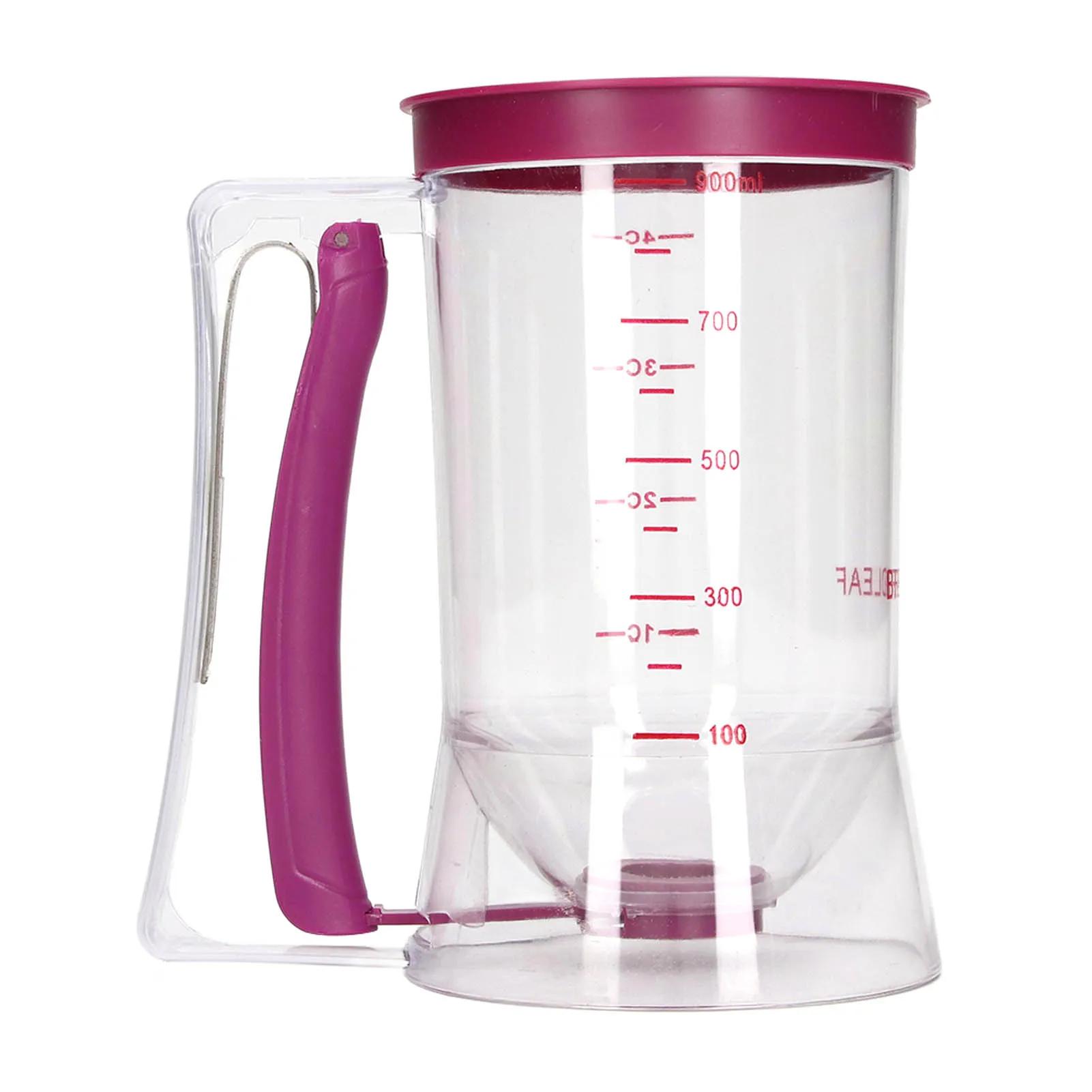Batter Dispenser ABS 900ml Batter Cream Separator Baking Tool for Pancake Cupcake Cake Waffle Cupcake Batter Dispenser